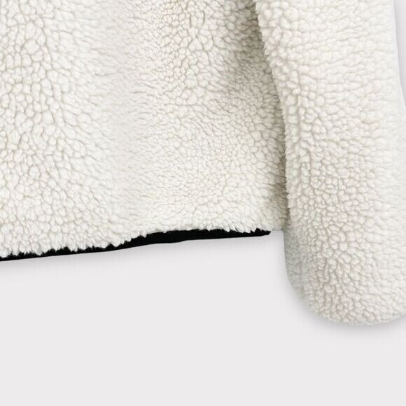 RAILS Women's Dean NWT Teddy Bear Fleece Leopard-Print Trim Jacket- size M Cozy - Picture 11 of 12